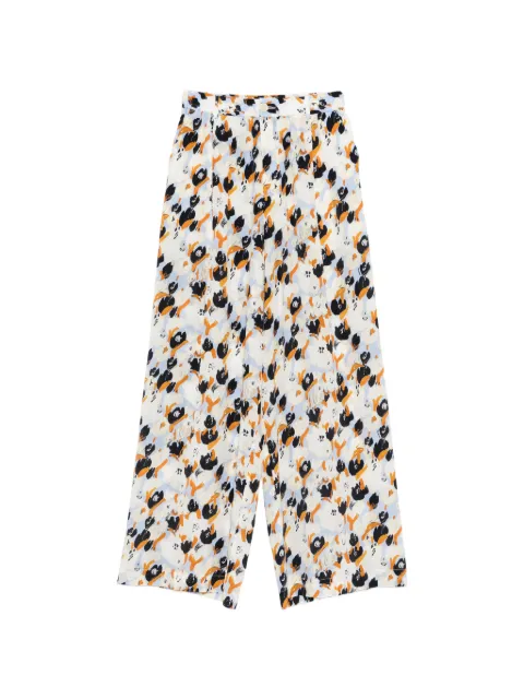Marni Secret Bouquet trousers Neutrals PAMA0639A0UTSG48