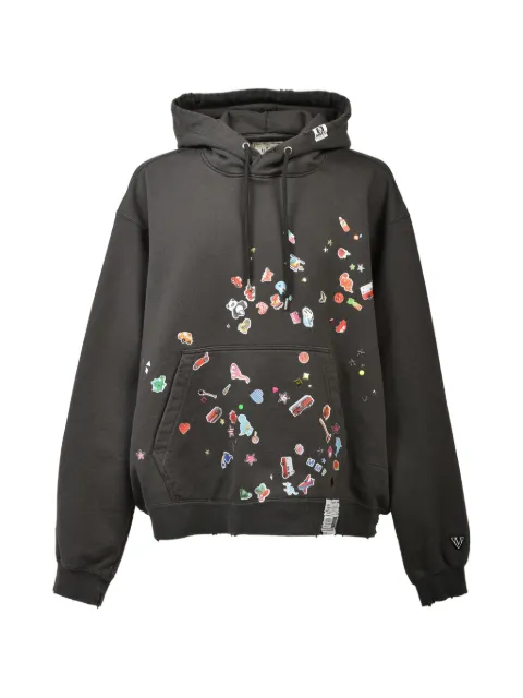 Maison MIHARA YASUHIRO Stickers hoodie Black J16HD731BLK