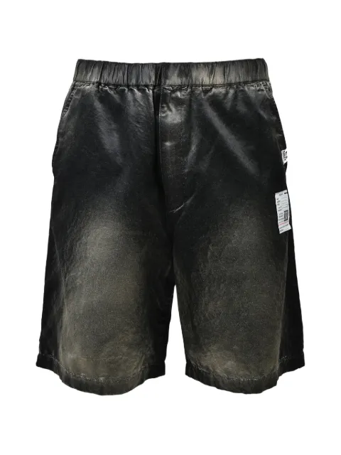 Maison MIHARA YASUHIRO Sun Faded satin shorts Black J16PT142BLK