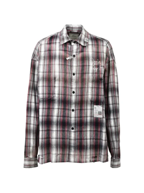 Maison MIHARA YASUHIRO Like Check shirt Black J16SH181BLK