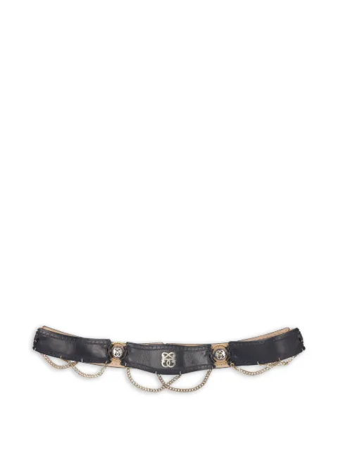 Pirovano Vintage logo chain belt Black W22042206
