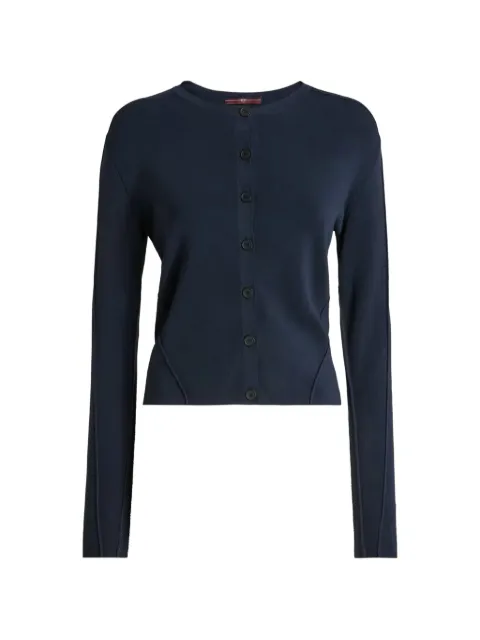 High Guipure panelling cardigan Blue S5524290N47