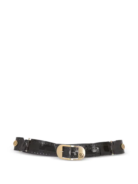 Pirovano Vintage perforated leather belt Black W22042237