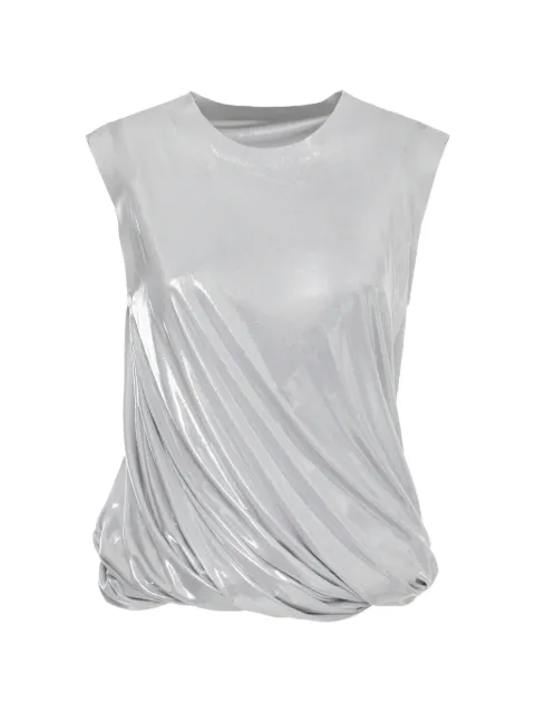 Norma Kamali draped vest Silver ST1266LMT82058