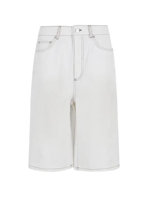 HERSKIND Emily contrast-stitch pocket shorts White 5956214