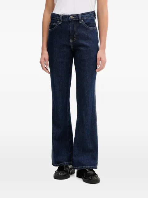 DICKIES logo-patch flared jeans Blue DK0A88DT