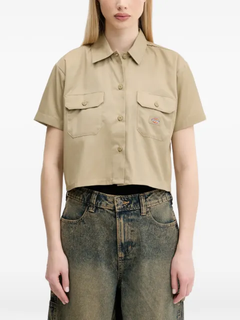 DICKIES flap-pocket button shirt Neutrals DKDFS573