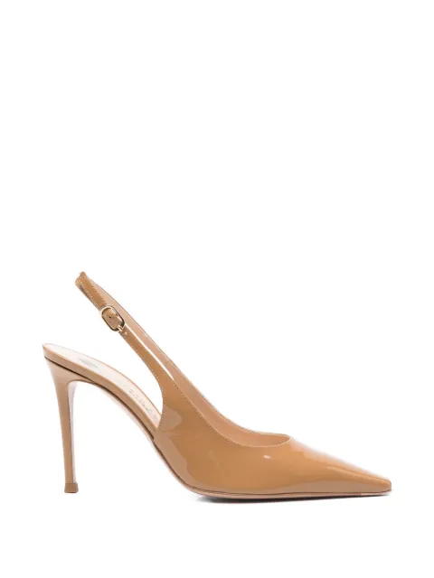 Roberto Festa leather slingback pumps Brown KLEPT