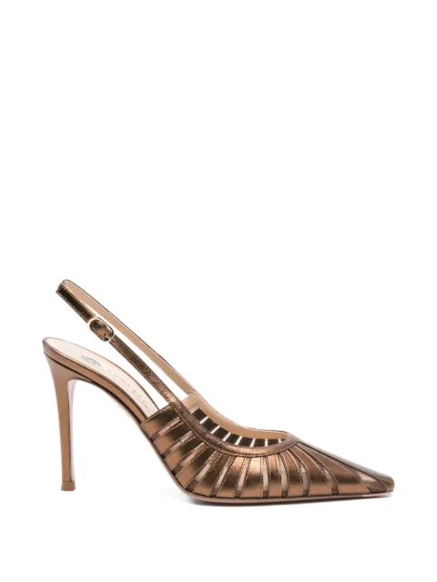 Roberto Festa leather slingback pumps Brown ADE