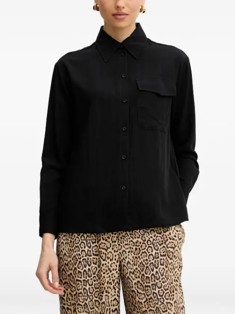 Silvian Heach Divon long-sleeve shirt Black GPP26163CA