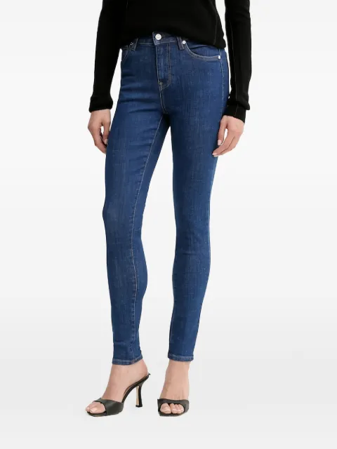 Silvian Heach Romang logo-plaque jeans Blue GPA25102JE