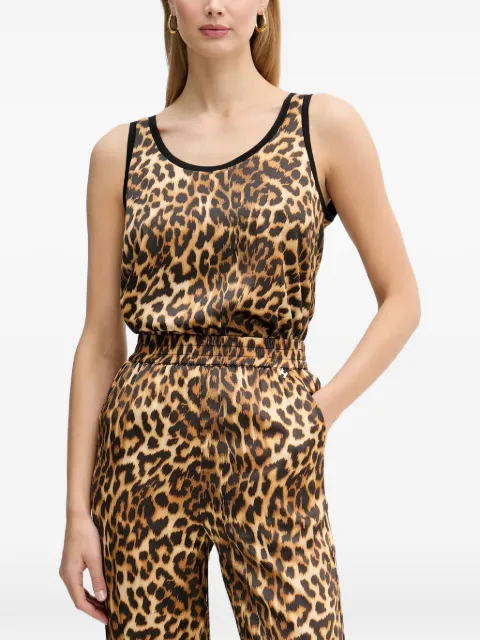 Silvian Heach Termiz animal-print sleeveless top Neutrals GPP26178TO