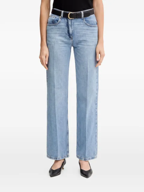 Silvian Heach logo-embroidery jeans Blue GPA25109JE