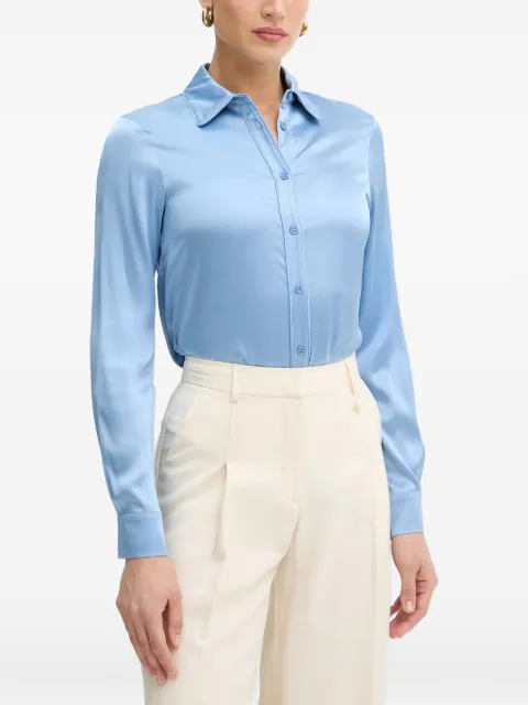 Silvian Heach Sabat long-sleeve buttoned shirt Blue GPP26460CA
