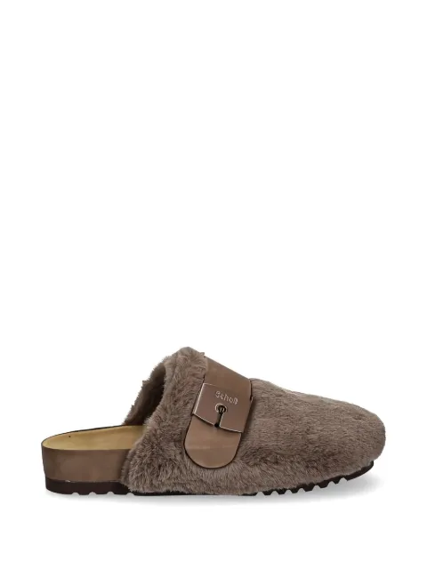 Scholl Alaska 3.0 buckle strap slippers Brown F316201011