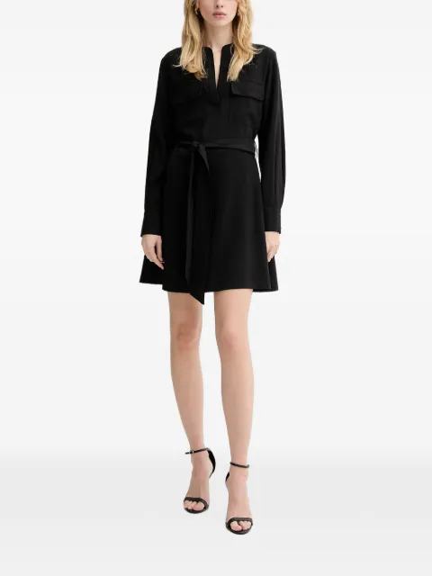 Silvian Heach Pobe V-neck buttoned midi dress Black GPP26076VE