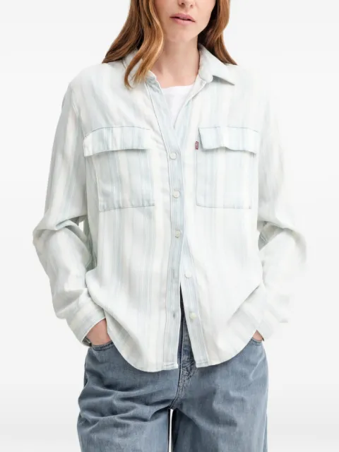 Levi's Doreen logo-patch shirt White A7467