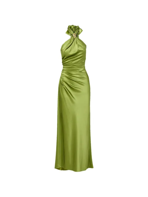 Veronica Beard Izaren halterneck twisted maxi dress Green 2603FL5022533