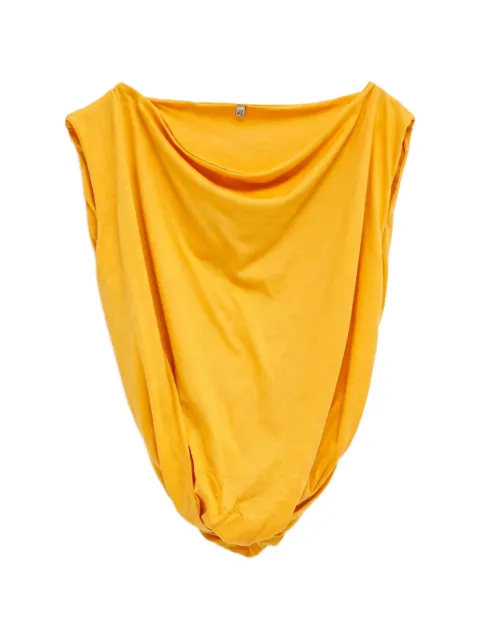 Baserange Turn draped tank top Yellow TTTUCSSU26