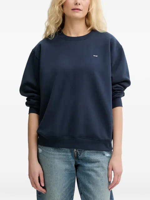 Levi's logo-patch crew-neck sweatshirt Blue A5942