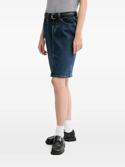 Levi's front-slit denim midi skirt Blue 003Z6