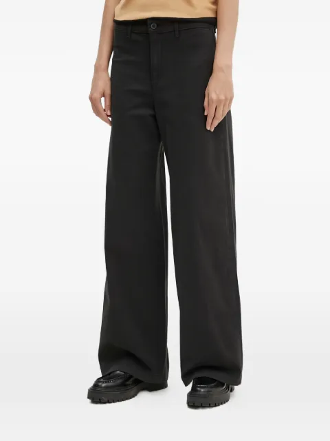 Levi's logo-patch wide-leg jeans Black A8697