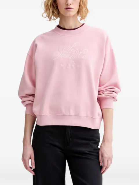Levi's logo-embroidery sweatshirt Pink 005OZ