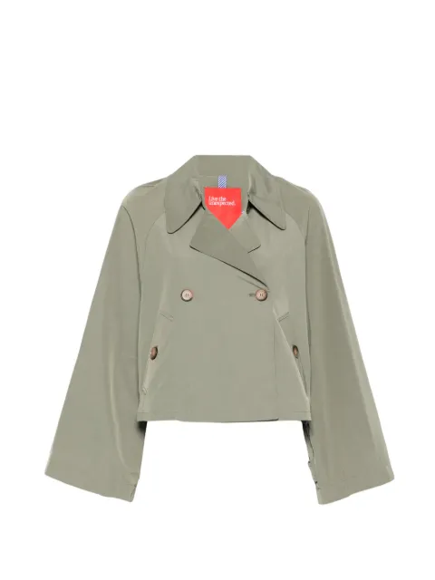 Merci double-breasted jacket Green H215P