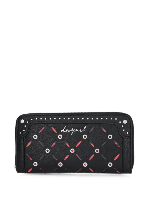 Desigual stud-embellished wallet Black 25WAYP33