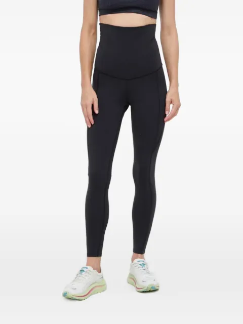 Reebok Lux Maternity logo-print trousers Black 100029724