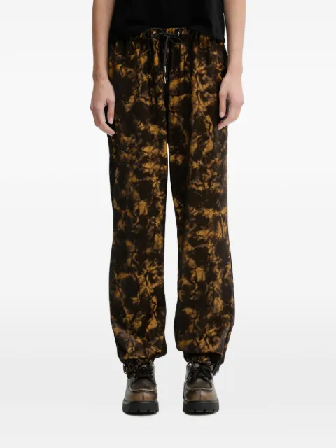 Rains drawstring patterned trousers Brown 18560