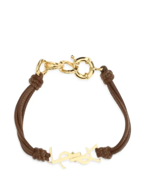 Saint Laurent logo-plaque bracelet Gold 850567AAF9R