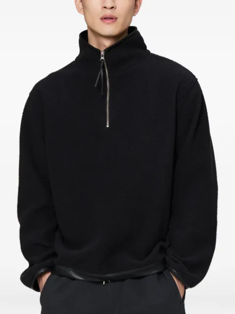 Off Duty half zip crush pullover Black ODS26T22001