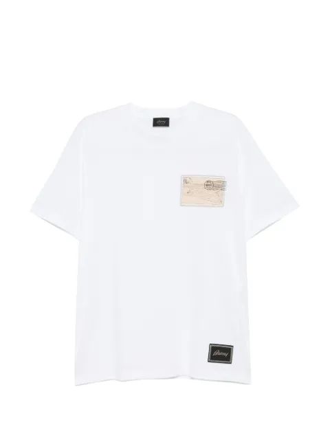 Brioni graphic-print T-shirt White UJVC0LOD6209000