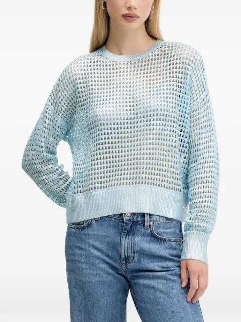 Desigual open-knit sweater Blue 25WWJF40
