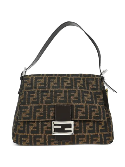 Fendi Pre-Owned 2000 Zucca logo-pattern shoulder bag Black 116783