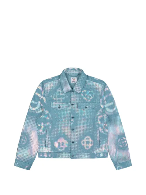 Casablanca monogram denim jacket Blue MSS26JK47001