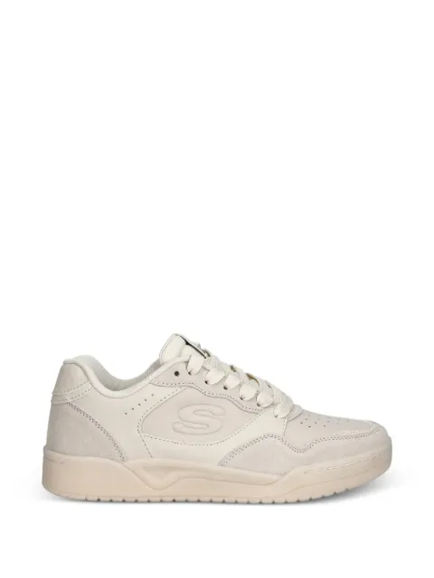 Skechers logo-embossed panelled sneakers Neutrals 183241