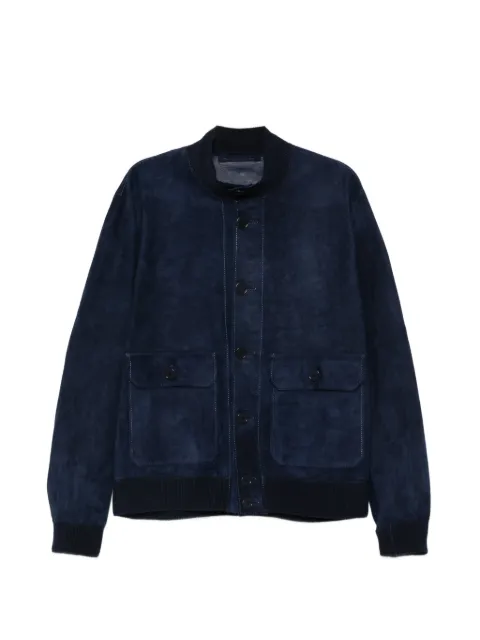 Salvatore Santoro suede jacket Blue S26SANT50685U
