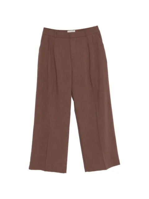 THESTROY pleated trousers Brown S26INNO