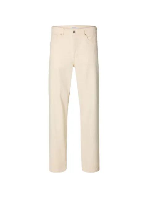 SELECTED loose-fit trousers Neutrals 16100168