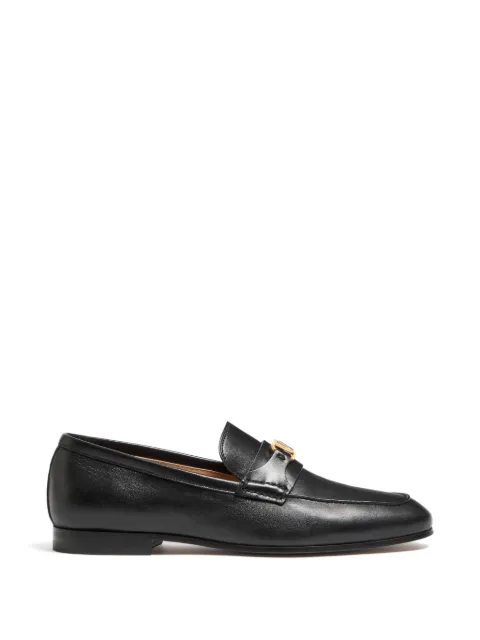 Valentino Garavani VLogo Signature leather loafers Black YS0N31EJC