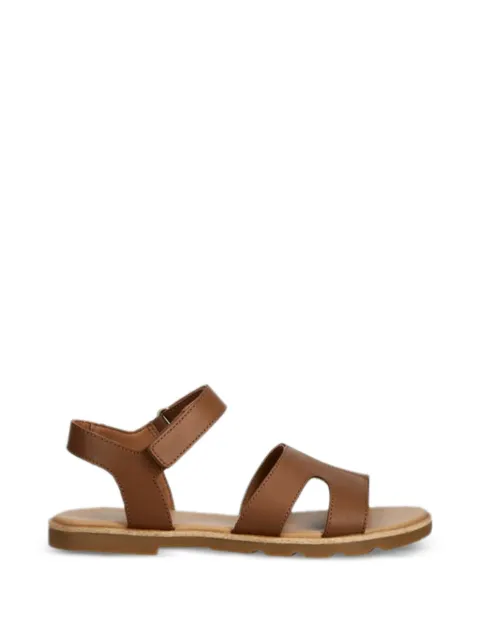 SOREL ELLA III leather flat sandals Brown 2076821242