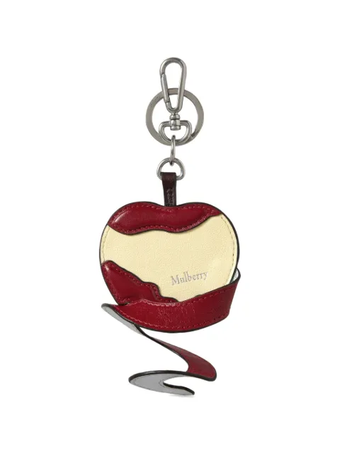 Mulberry Peeling Fruit apple-charm keyring Silver RK5990000Z100
