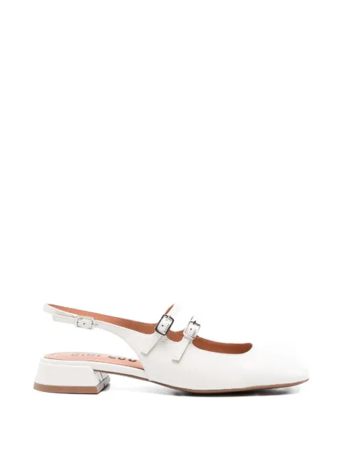 Bibi Lou Hina buckled slingback pumps White 518Z21VK