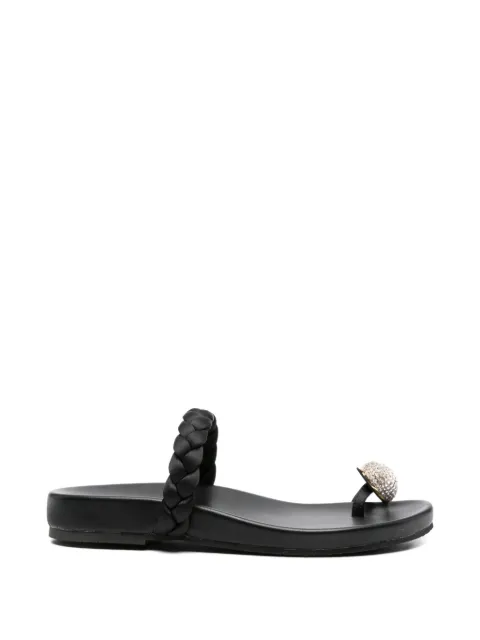Bibi Lou crystal-embellished braided sandals Black 880Z80HG