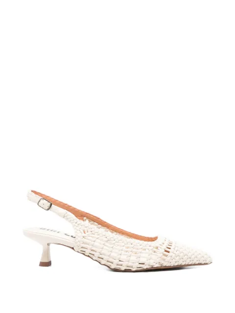 Bibi Lou Kou woven slingback pumps Neutrals 703Z80VK