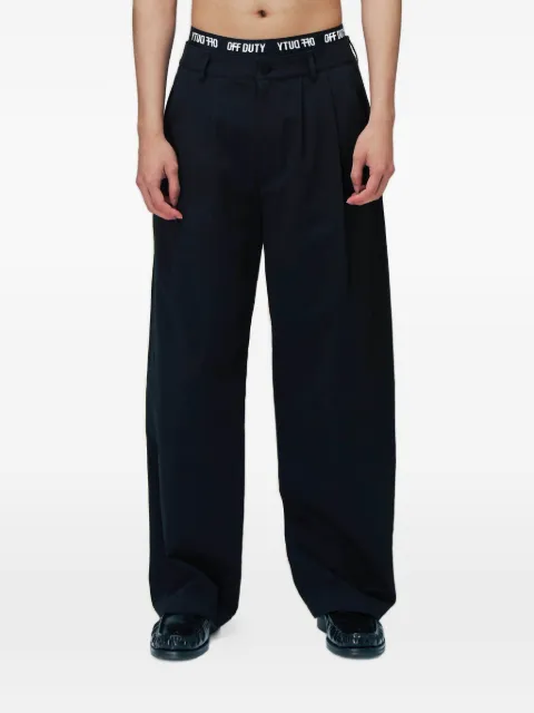 Off Duty pleated trousers Black ODF25P13354