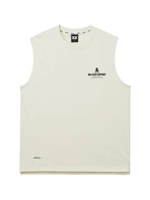 FINGERCROXX sleeveless graphic T-shirt Neutrals FFXVTM01340X