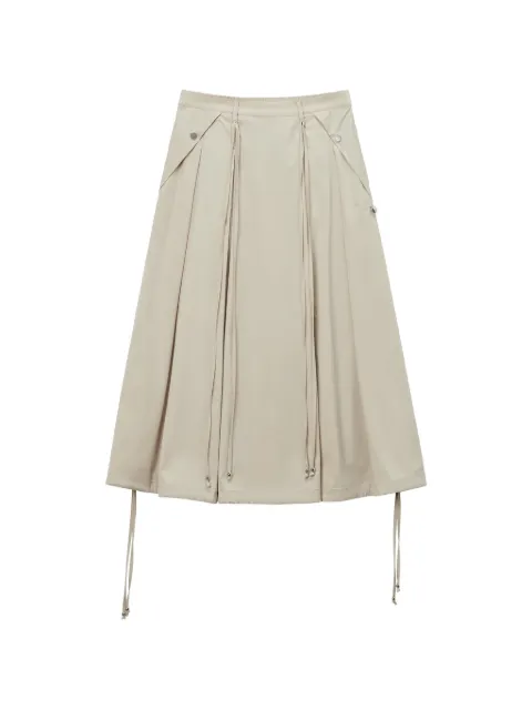 Musium Div. pleated midi skirt Neutrals MMUSKW01227X